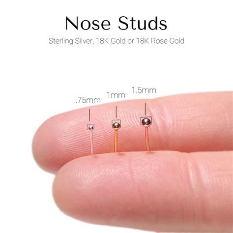 smallest gauge nose stud.